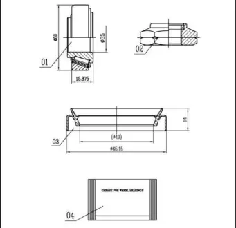 Пiдшипник ступицi колеса starline LO00897