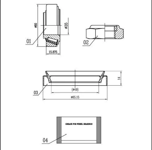 Пiдшипник ступицi колеса starline LO00898