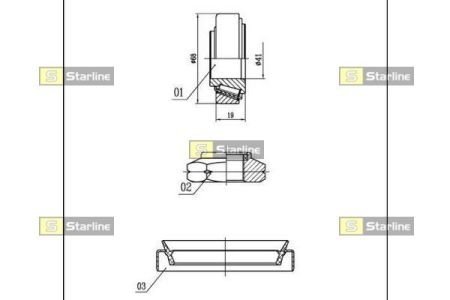 Пiдшипник ступицi колеса starline LO 00918