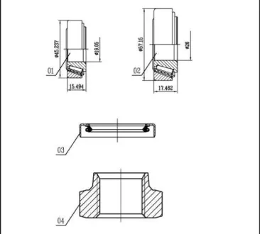 Пiдшипник ступицi колеса starline LO00926R Ауди 90