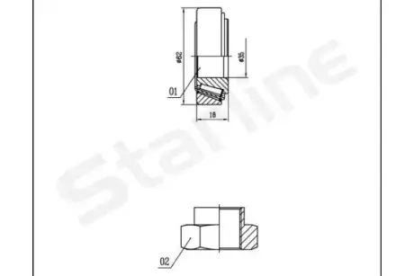 Пiдшипник ступицi колеса starline LO 01431