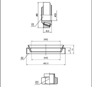 Пiдшипник ступицi колеса starline LO 01444