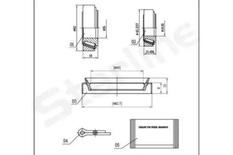 Пiдшипник ступицi колеса starline LO 01465