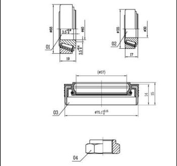 Пiдшипник ступицi колеса starline LO 03429