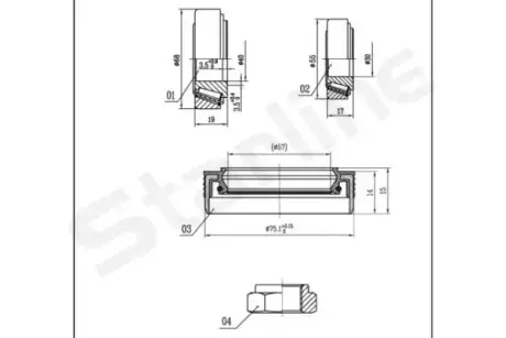 Пiдшипник ступицi колеса Starline LO 03429