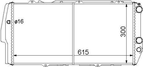 Радиатор охлаждения двигателя starline AI2020 на Ауди 100 с3