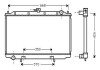 Радіатор охолодження двигуна starline DNA2181