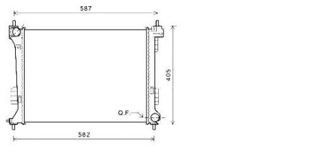 Радіатор охолодження двигуна starline HY2302 на Hyundai I20