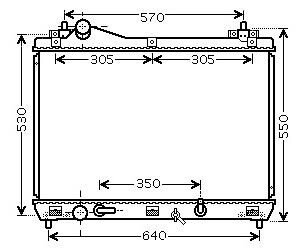 Радиатор охлаждения двигателя starline SZ2105