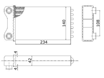 Радиатор печки (отопителя) starline AIA6223