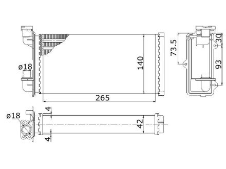 Радіатор пічки (опалювача) starline BW6022 на Бмв Е30