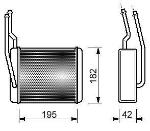 Радіатор пічки (опалювача) starline FD6272 на Форд Фокус 1