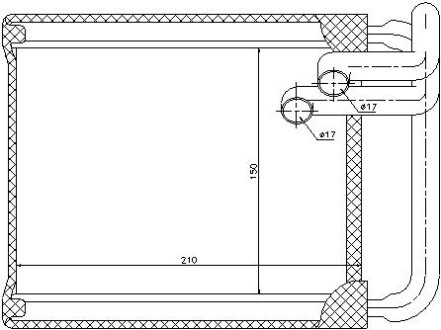 Радиатор печки (отопителя) starline HY6213