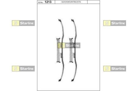 Ремонтний комплект колодок starline BDPR08 на Мерседес Sprinter w901/w905