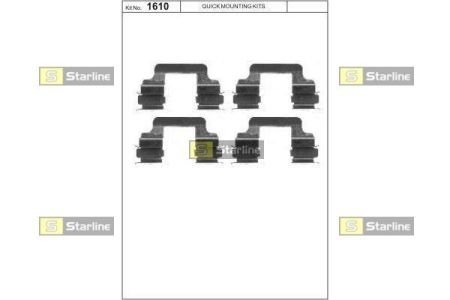 Ремонтний комплект колодок starline BD PR24