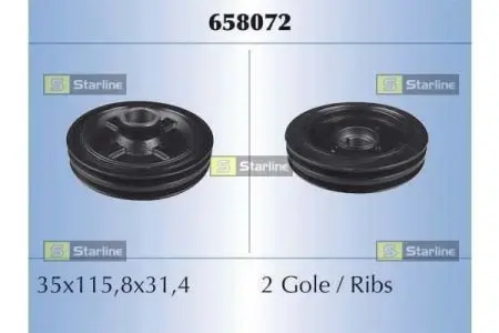 Шків ременя starline RS658072