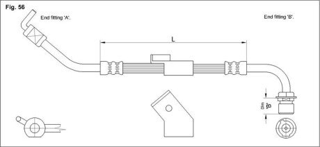 Тормозной шланг starline HA AC.1232