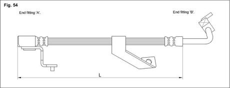 Гальмівний шланг starline HAAC1274