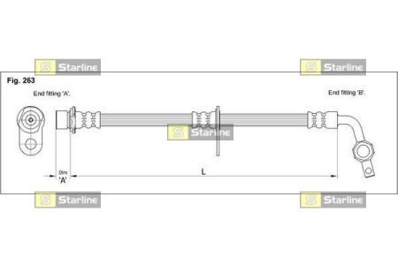 Гальмівний шланг starline HA EB.1200.1