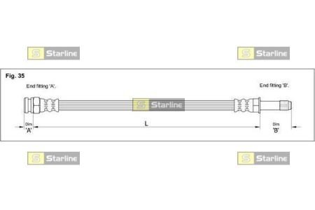 Гальмівний шланг starline HA EE.1231