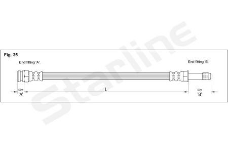 Гальмівний шланг starline HA EE.1231