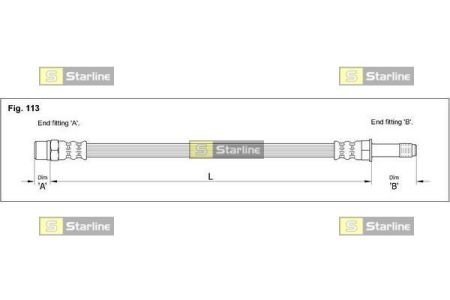 Тормозной шланг starline HA EE.1235