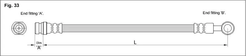 Тормозной шланг starline HAST1063