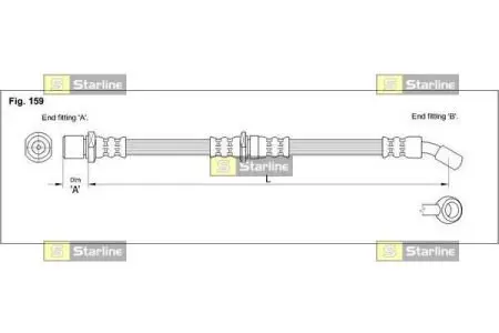 Гальмівний шланг Starline HAST1151