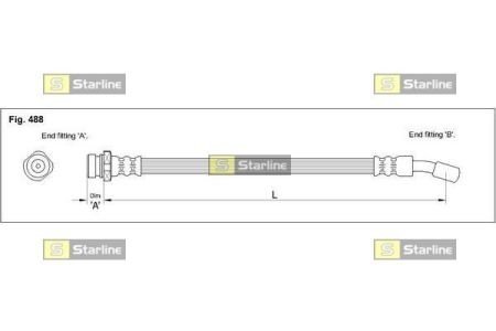 Тормозной шланг starline HA ST.1224