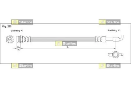 Гальмівний шланг Starline HAST1253