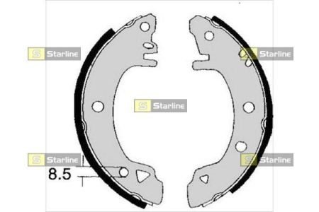 Задні тормозні (гальмівні) колодки starline BC 01380