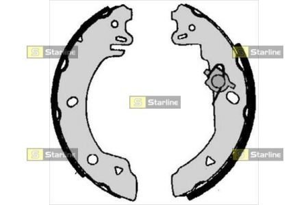 Задні тормозні (гальмівні) колодки starline BC 05770