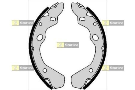 Колодки ручного (стоячого) гальма starline BC 05800 на Мазда 323 bg