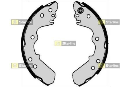 Колодки ручного (стоячого) тормоза starline BC 06340