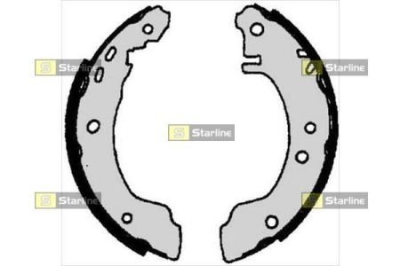 Колодки ручного (стоячого) тормоза starline BC 06780