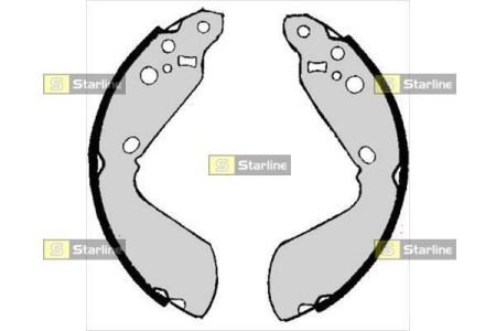 Колодки ручного (стоячого) гальма starline BC 06890