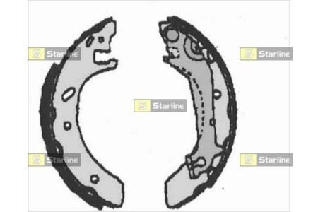 Колодки ручного (стоячого) тормоза starline BC 07140