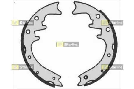 Колодки ручного (стоячого) тормоза starline BC 07205