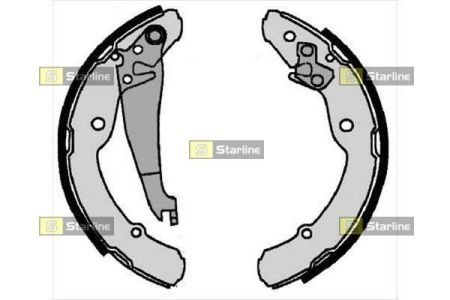 Колодки ручного (стоячого) тормоза starline BC 07300