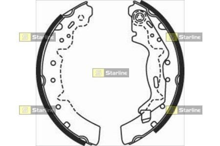Задні тормозні (гальмівні) колодки starline BC 07670