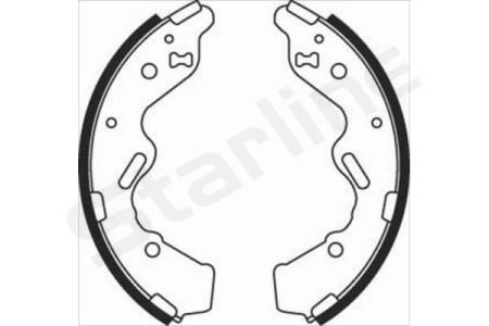 Колодки ручного (стоячого) гальма starline BC 08050