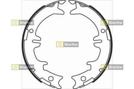 Колодки ручного (стоячого) тормоза starline BC 08340