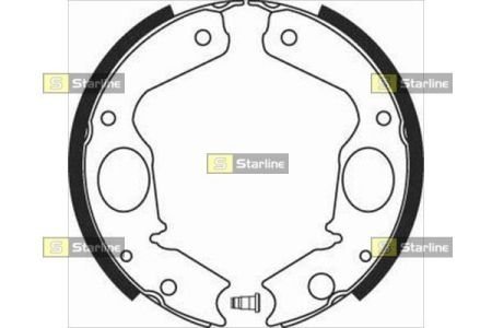 Колодки ручного (стоячого) гальма starline BC 08350