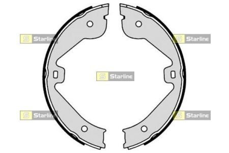 Задні тормозні (гальмівні) колодки starline BC 09150