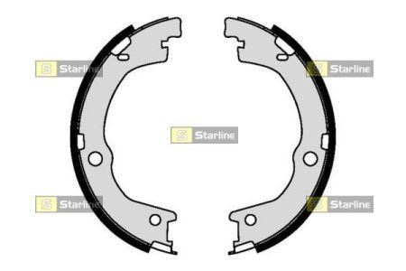 Колодки ручного (стоячого) тормоза starline BC 09460