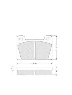 Тормозные колодки starline BDS008S