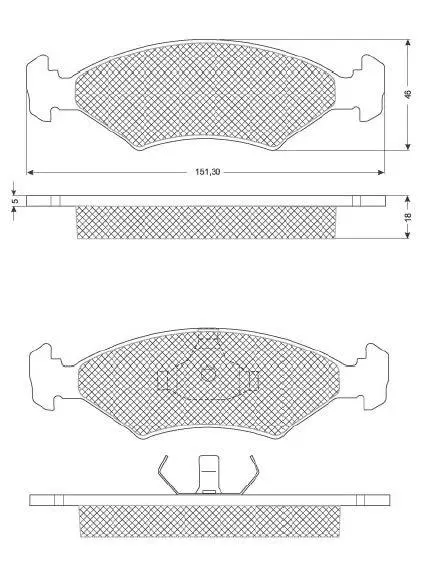 Тормозні (гальмівні) колодки Starline BDS033 (фото 1)