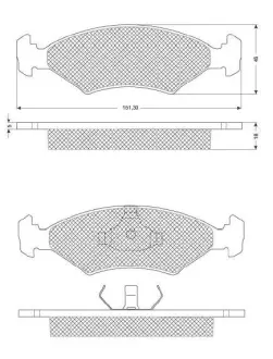 Тормозні (гальмівні) колодки Starline BDS033