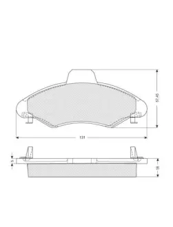 Тормозные колодки starline BDS038