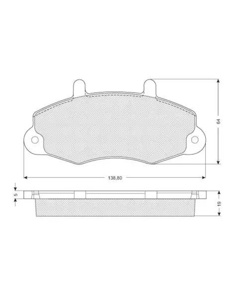 Тормозные колодки starline BDS039